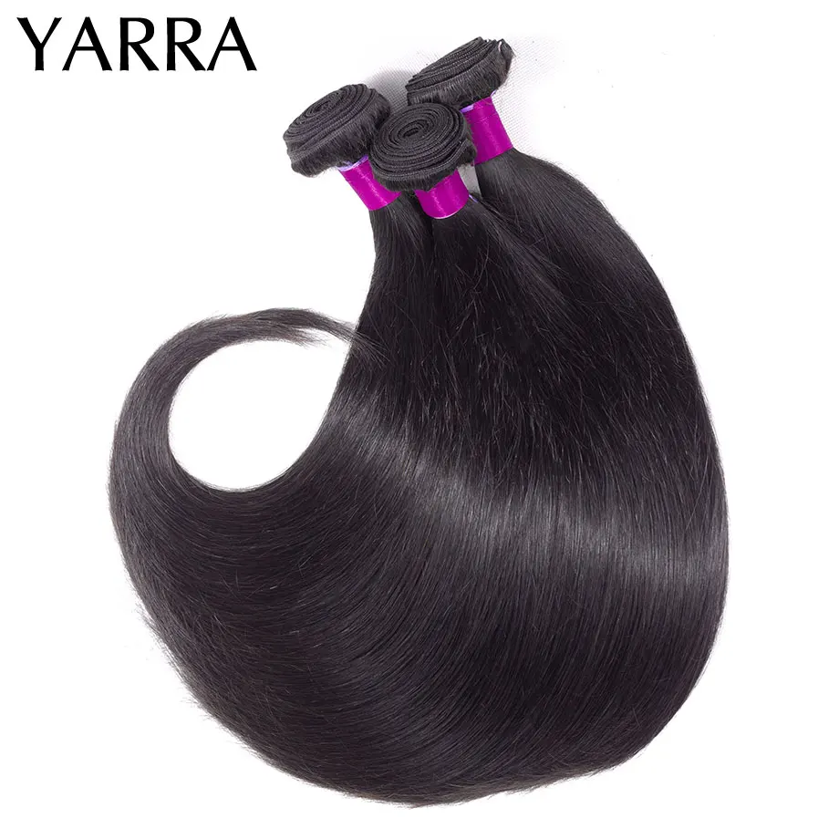 32 34 36 38 40 inch 1pcs Brazilian Straight Hair Bundles 100% Human Hair Bundles Hair Extensions Remy Bone Straight Hair Yarra