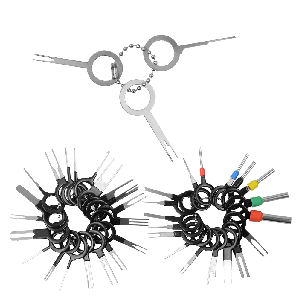 Car terminal tools 41pcs/38pcs car terminal removal kit auto pin wire connector extractor automotive electrical plug crimp puller repair hand tool