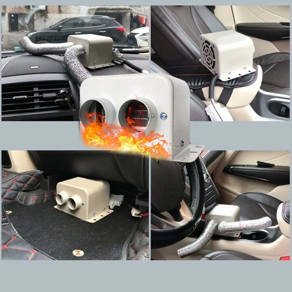 Высокомощный автомобильный обогреватель, 12 В/24 В, автомобильный электрический вентилятор, Очищающий воздух, разморозитель стекла, подогреватели, маленький нагревательный вентилятор