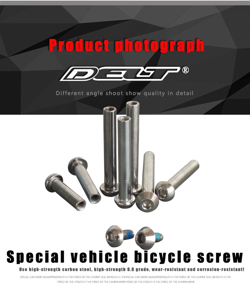 DELT M6 &&Phi;8*17 23 29 33 38 45 50 62 75 86MM Scooters Screw Skates Bolts Cycle Bike Bicycle Shock Absorbers & Nut Part, mountain bike screws,bike suspension shock absorber,bicycle shock absorber