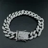 Bracelet Hip Hop de haute qualité pour hommes, 51g, Zircon brillant, pavé glacé, Miami, chaîne cubaine, bijoux ► Photo 3/6