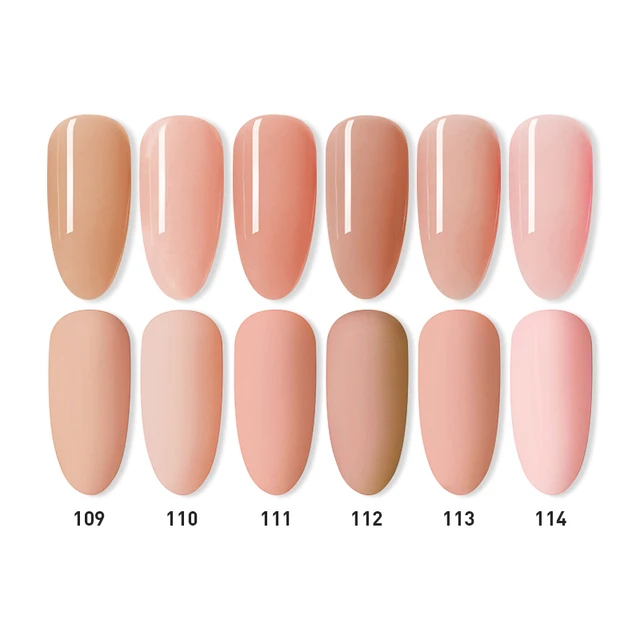 Beautilux Gel Nail Polish Lot Soak Off UV LED Semi Permanent Nails Gels Kit Lacquer Nail Art Design Varnish Wholesale Set of 6 109-114