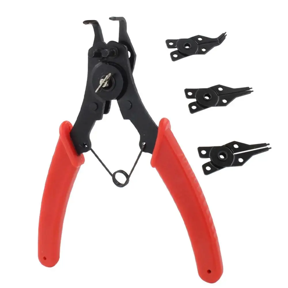 

Portable Internal External Pliers Retaining Clips Multifunctional Snap Ring Circlip Pliers For Hand Tool 4-In-1 Type