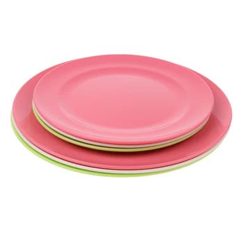 

Plastic Round Food Serving Plate Dish Salad Fruits Container Tray