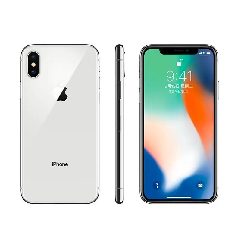 iPhone X Original Unlocked Apple Smartphones A11 iOS Hexa Face ID RAM 64/256GB Dual Rear Camera 12MP 4G NFC 5.8