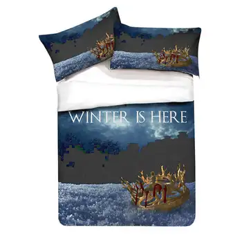 

Musolei Game of Thrones 3D Bedding Set Queen Size Duvet Cover comforter cover set Microfiber Home room Textiles Q34