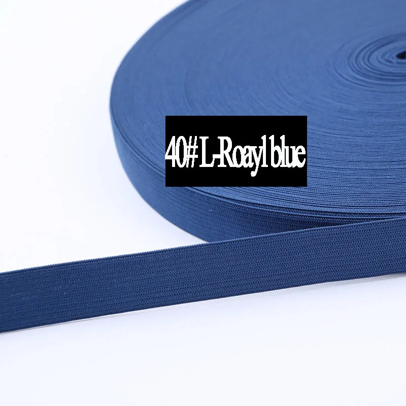 40 Light royal blue 40 м сплошной Цвет Дешевые Блестящий складной эластичный враг повязка из спандекса Детская повязка на голову для волос платье кружево отделка шитье 8/1" 20/25 мм - Цвет: 40 Light royal blue