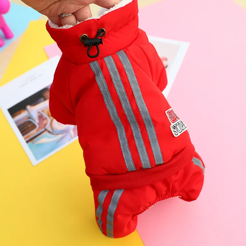 Goede Warm Winter Pet Dog Jumpsuits Overalls Kleding Dikke Hond Jas Jas voor Kleine Honden Kleding Chihuahua Teddy Huisdier Outfit Kleding
