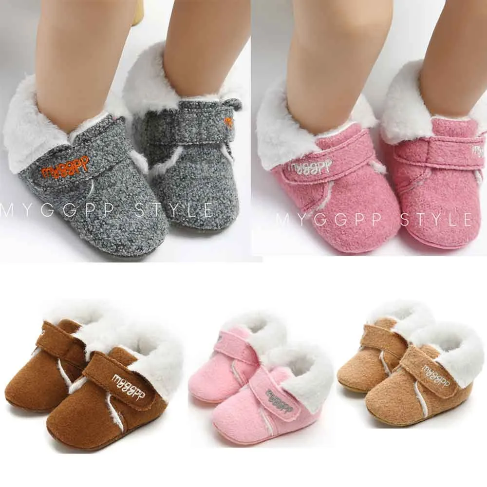 Newborn Baby Girl Boys Cute Cotton Shoes Fashion Toddler First Walkers Kid Shoes Hook& Loop Baby Shoes Newborn Hot Sale