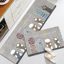 Kitchen Mat Bedroom Living Room Carpet Entrance Doormat Home Hallway Balcony Floor Mats Cartoon Bathroom Anti-Slip Long Rugs