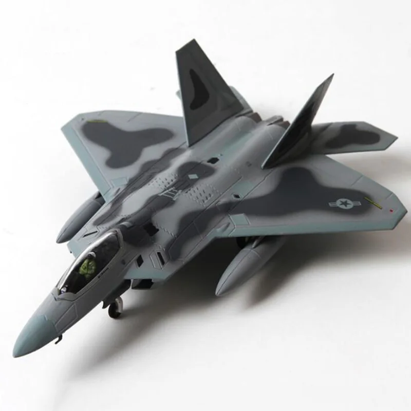 1/100 американская армия ВМС США F22 модель истребителя игрушки самолет произведение искусства для взрослых детей подарки для дома демонстрационная коллекция