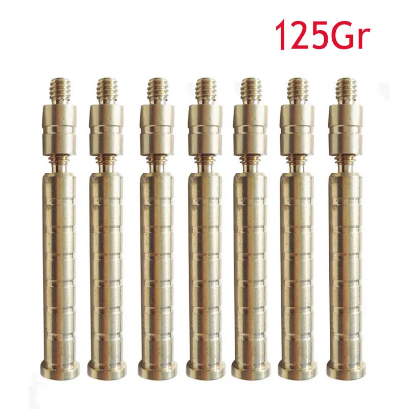 125Gr 12 шт., для стрельбы из лука, медный соединитель, баланс, вес, вставка, подходит для ID 6,2 мм, стрелочный вал, аксессуары для стрельбы - Цвет: 125Gr