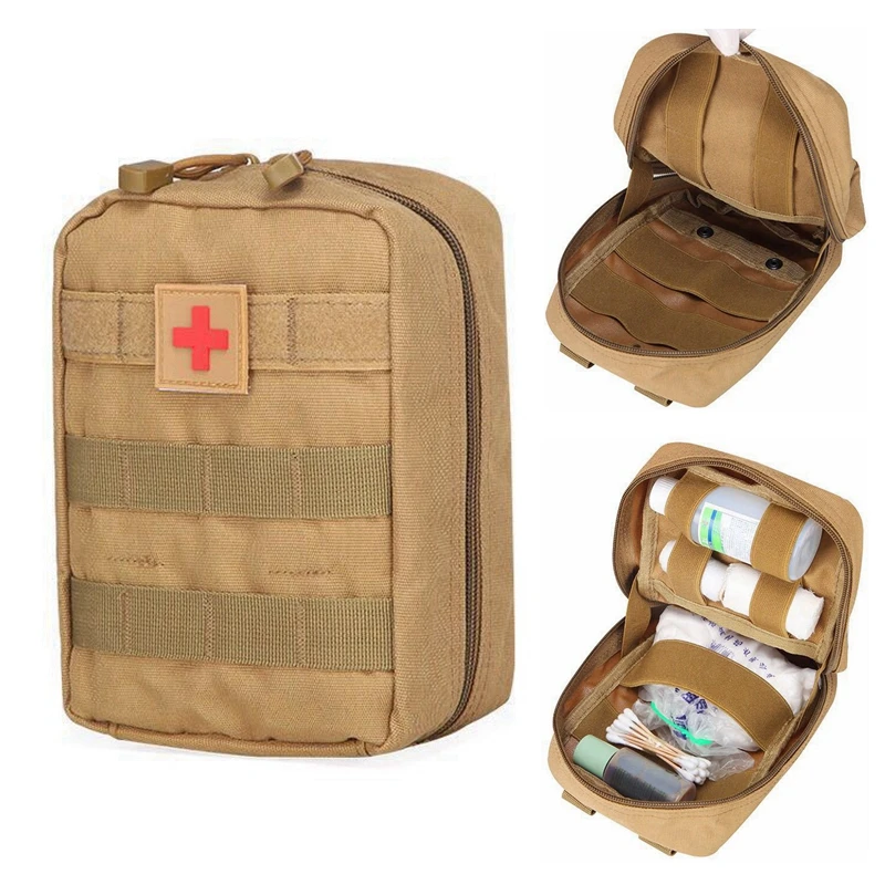 

Molle Medical Pouch Tactical First Aid Kit Army Outdoor Hunting Camping Emergency Survival Tool Pack Military Medical EDC Bag