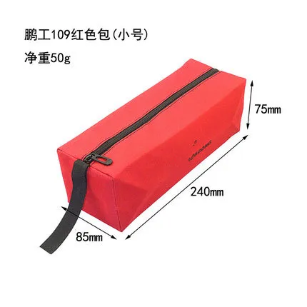 1 шт., электрическая оксфордская Холщовая Сумка для инструментов, водонепроницаемая, вместительная, небольшие мешки для хранения, портативный, Ремонтный, на молнии, Multif, чехол для хранения - Цвет: S-red