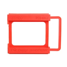 2.5 to 3.5 Inch SSD HDD Hard Disk Mounting Adapter Bracket Dock Holder Plastics Red For Notebook PC SSD Holder