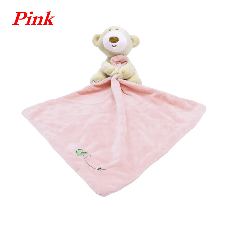 ISAKEN Coperta Confortante del Bambino, Coperta Coccole di Sicurezza Conforto Bambini, Succhietto Consolatore Peluche Animale Asciugamano Lenitivo per Bambino