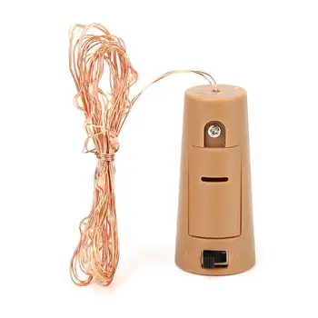 

1/2m Cork Shaped Wine Bottle Light DIY LED Fairy String Lamp for Christmas for Party Wedding Christmas Halloween Bar Decor