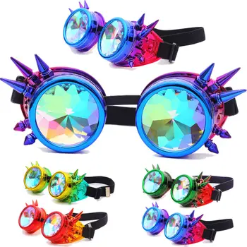 

Steampunk Gothic Nightclub Web Live Stream Cosplay Goggles Glasses Windproof
