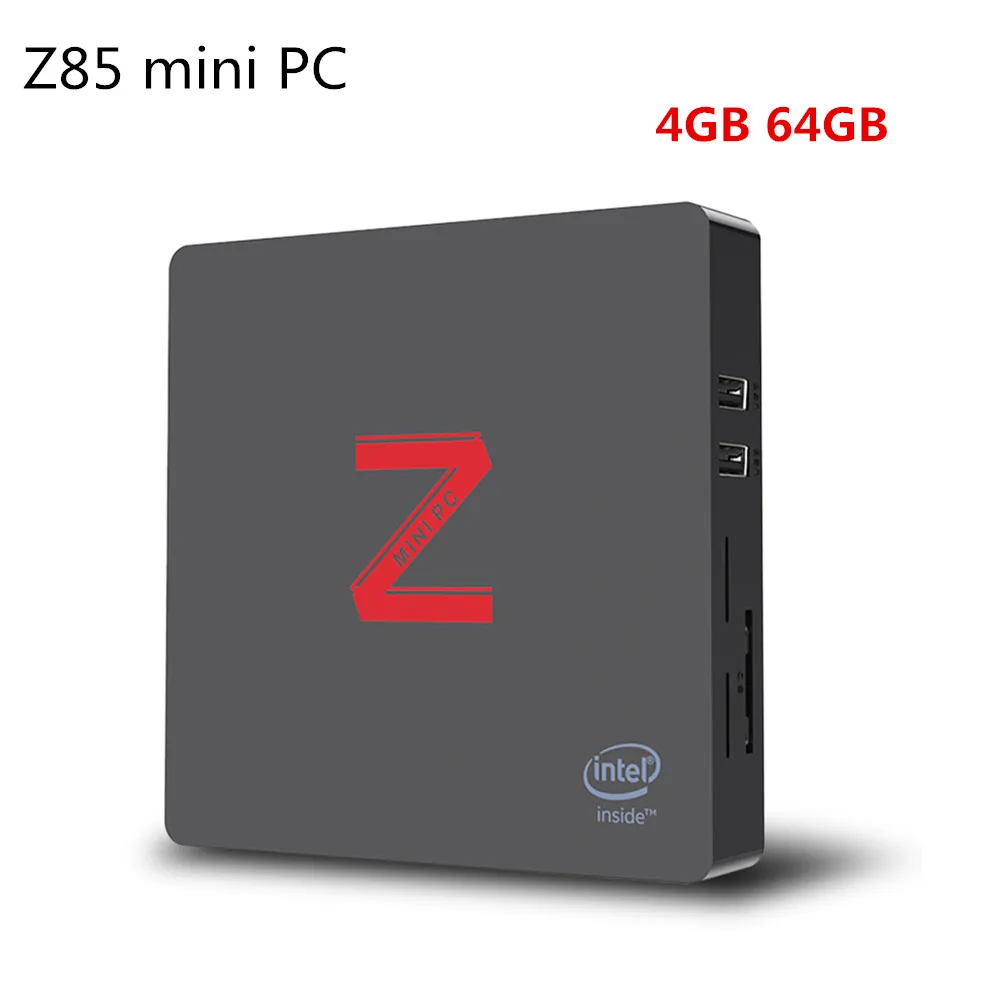 Z85 мини ПК Intel Atom X5 Z8350 4 Гб 64 Bluetooth 0 tv Box 1000 Мбит/с с функцией двойного экрана|Мини ПК|