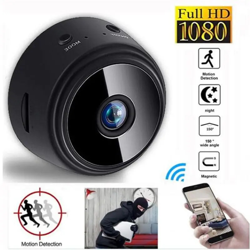 HYUCHON WiFi мини камера беспроводная Full HD 1080P няня с дистанционным