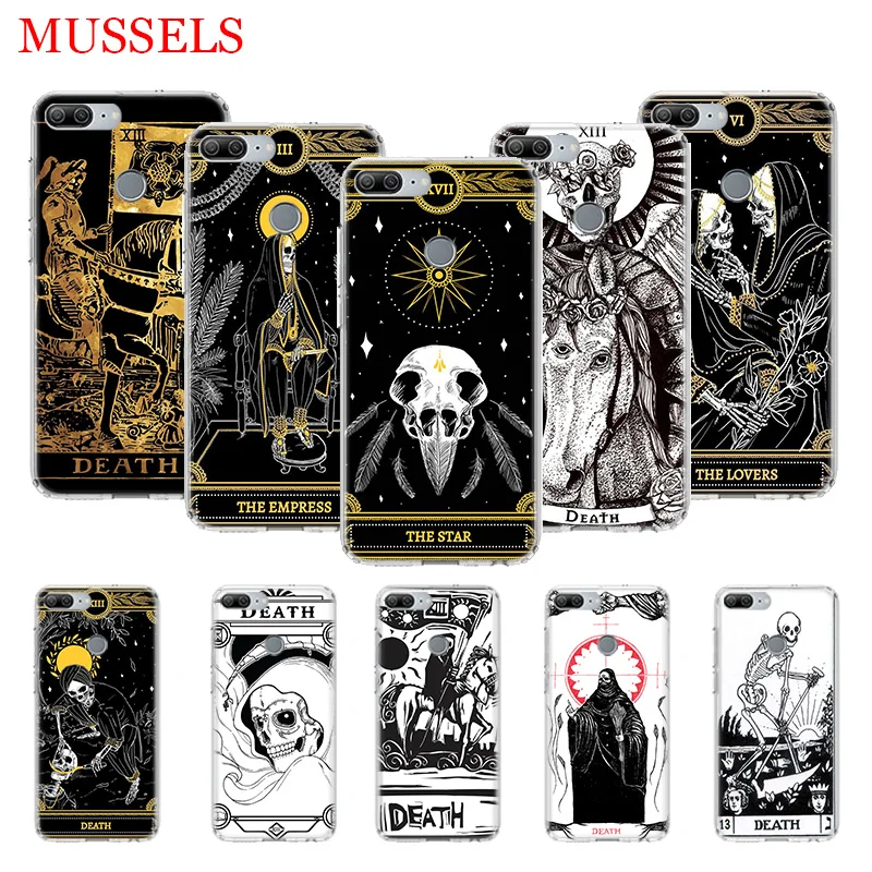 

Death Tarot TPU Phone Cases for Huawei Honor 8X 20 9 10 Lite 8A 10i 20i 8S V20 Y5 Y6 Y7 Y9 2019 Coque Cover Capa