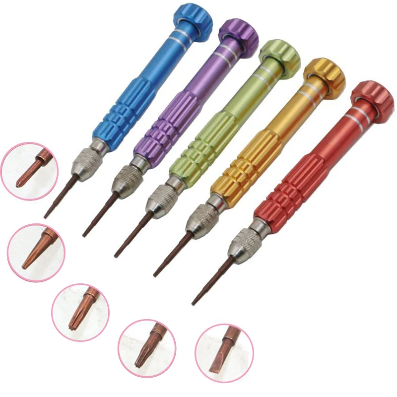 

5 in 1 Multi Function Manual Repair Open Tools Kit Screwdrivers For IPhone Samsung DIY Mobile Phone Accessories Opener