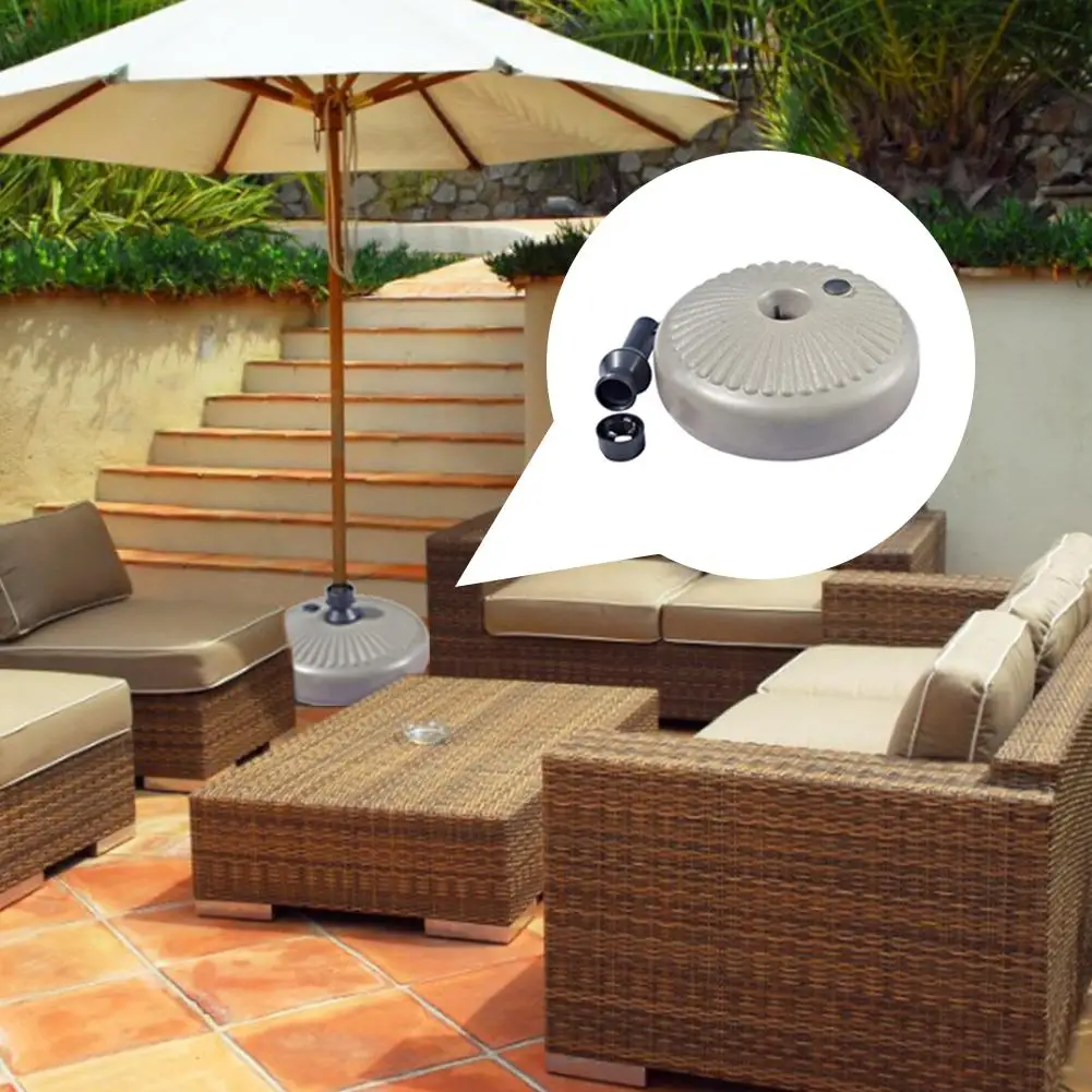 2020 Portable Durable Outdoor Parasol Garden Umbrella Base Stand Round Patio Beach Garden Patio Umbrella Sun Shelter Accessory Aliexpress