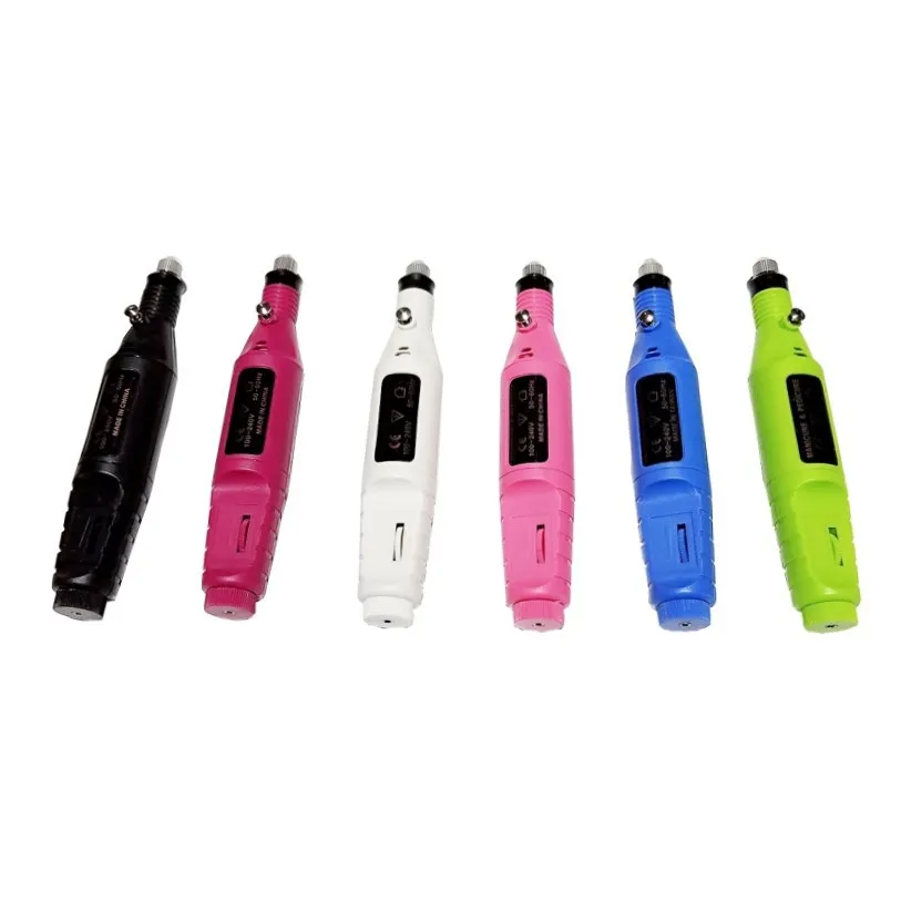 Мини электрический полировщик для ногтей, ручка для маникюра, педикюра, набор шлифовальных машин для ногтей, напряжение 110-240 В, универсальный