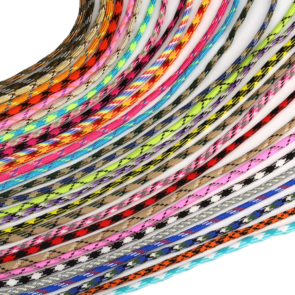 100ft Color 5mm 7 strands Cores Paracord for Survival 550 Parachute Cord Lanyard Camping Climbing Camping Rope Hiking Clotheslin nylon cord