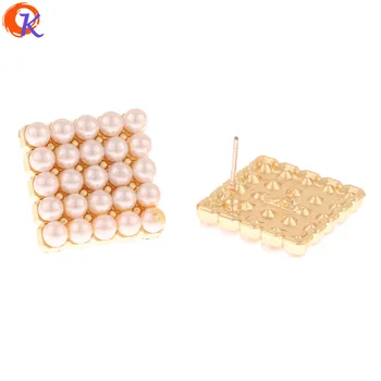 

Cordial Design 50Pcs 18*24MM Jewelry Accessories/Earring Stud/Imitation Pearl/Square Shape/DIY Making/Hand Made/Earring Findings