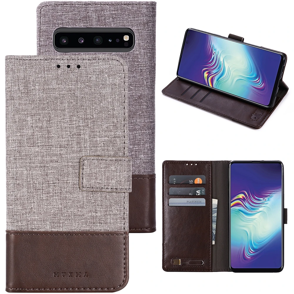 Чехол-Кошелек для LG V50 V40 V30 V35 G8s тканевый чехол ThinQ с откидной подставкой из