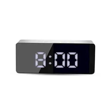 

Mirror Surface LED Time LED Display Alarm Clock Multi-Functional Automatic Prompt Gift Timepiece Home Horologe Kitchen Timer