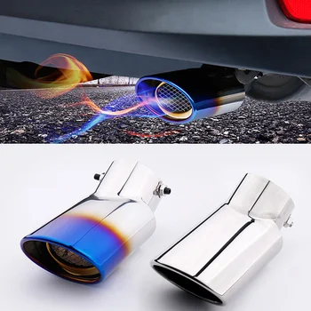 

For Toyota Highlander 2009-2014 Car Exhaust Tail Muffler Tip Pipe Silencer Protector Universal tail Pipe Outlet Nozzle End 1pcs