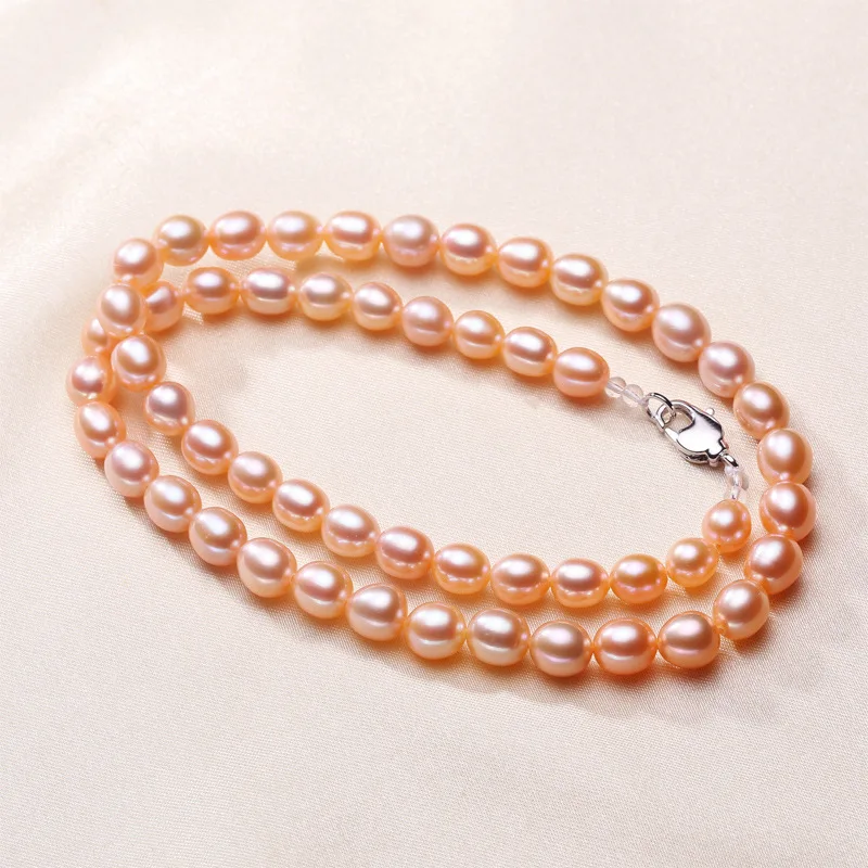 

7-8 Mm Pearl Necklace Zhuji Pearl AAA Pearl Shanxiahu Pearl Wholesale