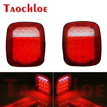 

2Pcs 12V LED Tail Lights For Jeep Wrangler TJ CJ YJ JK For Truck Lorry Trailer Brake Stop Reversing Lights Rear Signal Lamp