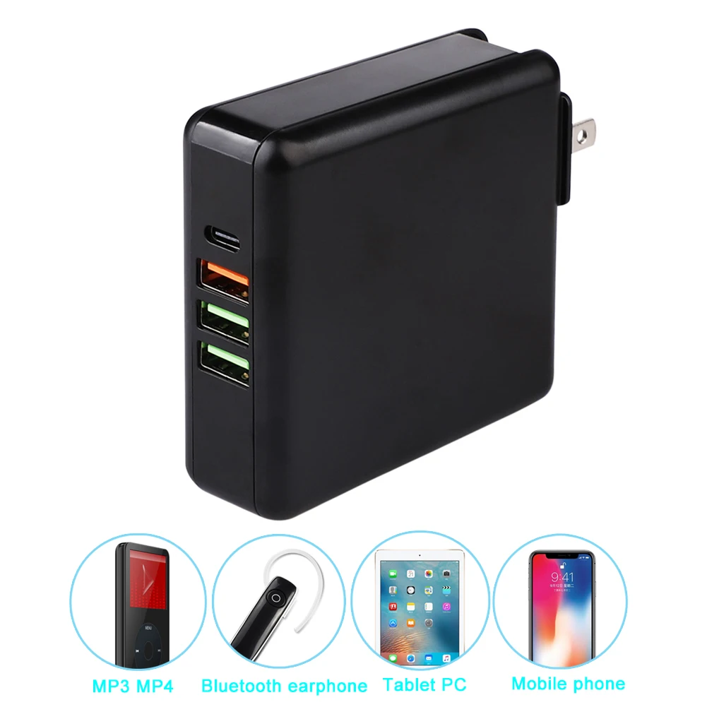 

1pcs USB Type C Charger 61W QC 3.0 Power Delivery For iPhone iPad Xiaomi Samsung S10 Matebook USB-C Wall Adapter