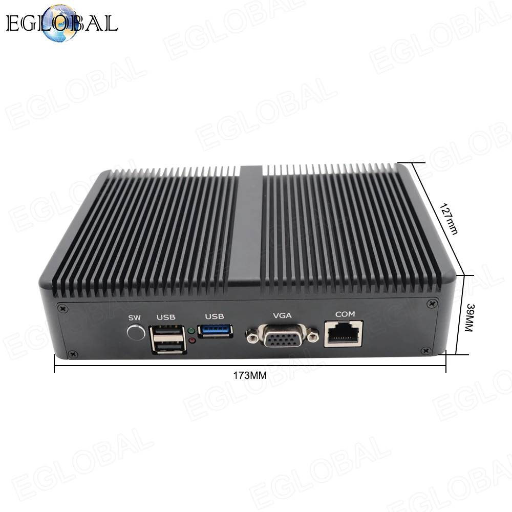 EGLOBAL M3 четырехъядерный процессор J1900 Мини ПК intel Сетевая карта 4* LAN порт мини компьютер для маршрутизатора