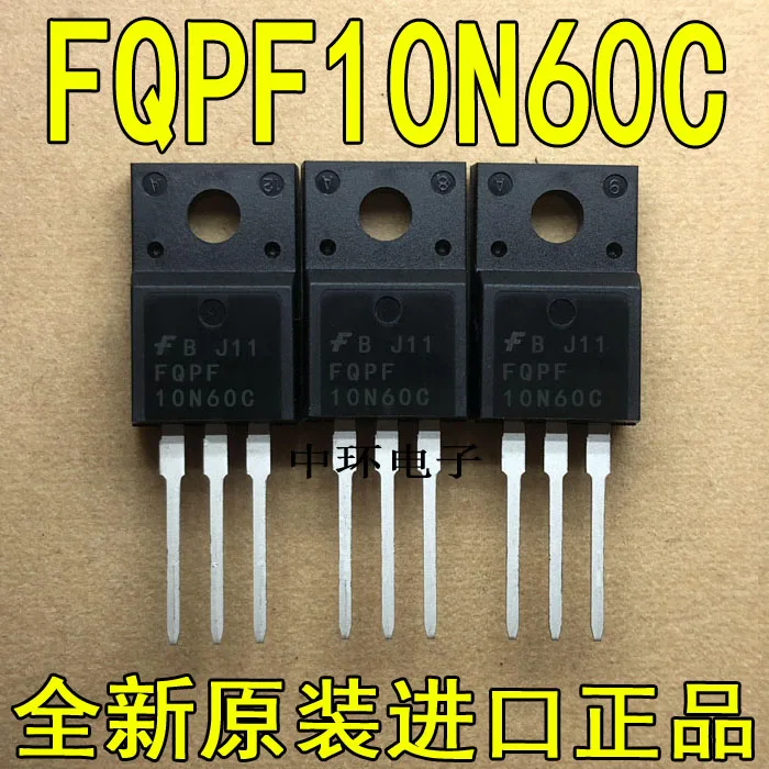 

10pcs/lot FQPF10N60CT TO-220F 600V FET