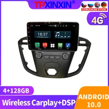 128G Android 10 Car Radio For Ford Transit Custom 2016 Multimedia Video Recorder Player Navigation GPS Accessories Auto 2din DVD