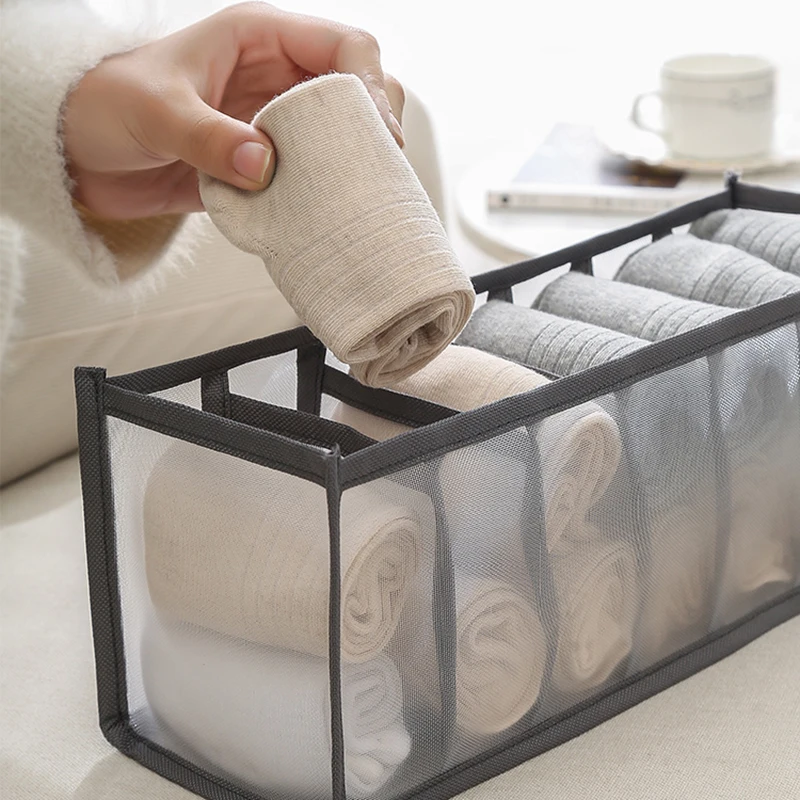 Hot Sale New Underwear Bra Organizer Storage Box 5 Colors Drawer Closet Organizers Boxes For Underwear Scarfs Socks Bra 5