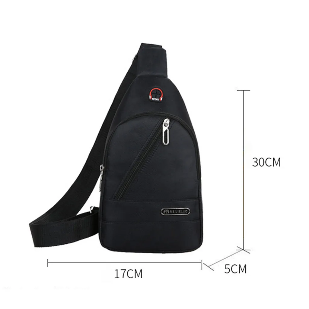 Мужская нагрудная сумка, мужская кожаная нагрудная сумка, USB рюкзак с отверстием для наушников, функциональный органайзер для путешествий, Мужская Диагональная Сумка# L20