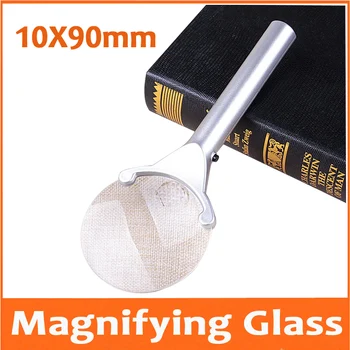 

2.5X 6X 90MM Handheld LED Illuminated Educational Toy Reading Magnifier with Light for Old Men Magnifying Glass Loupe Glasses