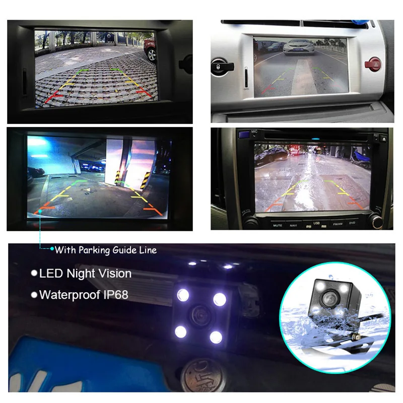 4,3 дюймов HD складной автомобиль заднего вида TFT ЖК-дисплей монитор с ночного видения резервная камера возврата к транспортному средству