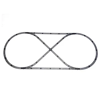 

9.4m 1:87 Sand Table Train Model Track Set Building Train Track Set Model Educational Toy Gift For Child Kid Adult - Set A Black