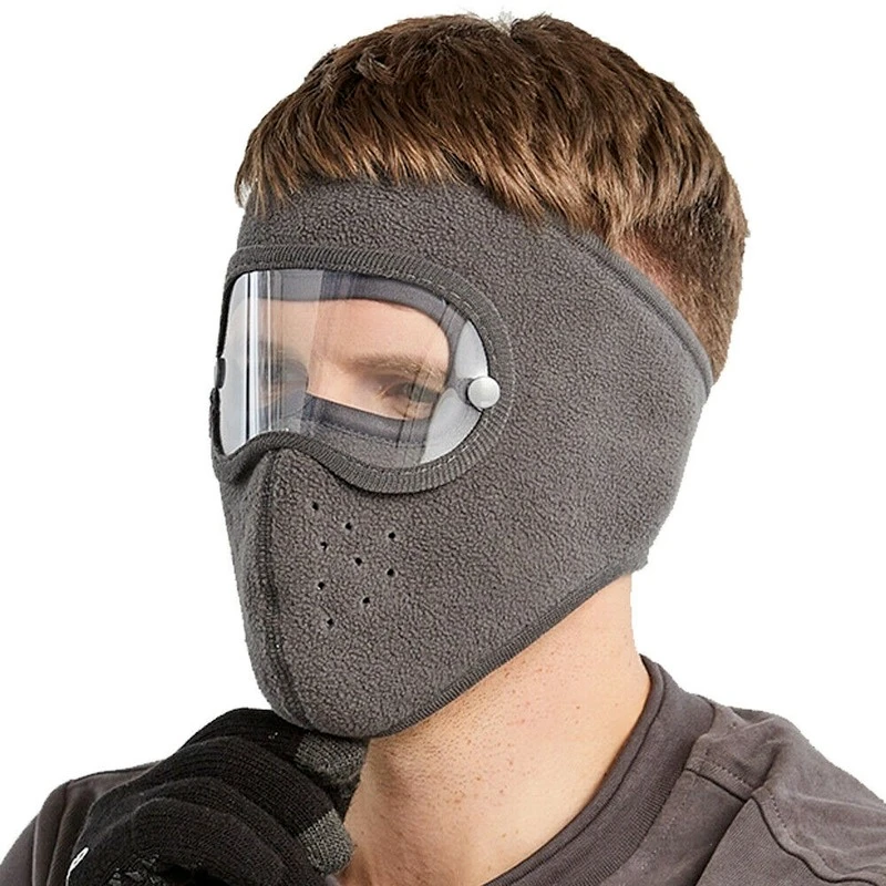 Masque facial Anti-poussière coupe-vent, masques respirants pour le cyclisme et le Ski, protection faciale molletonnée, casquettes à haute définition, lunettes de cyclisme