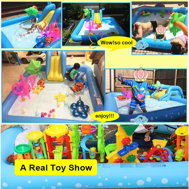 New Children's Water Slides Inflatables For Kids Water Park with Slide Outdoor Backyard Slide Fun Lawn Waters Slides Pools Toy 4