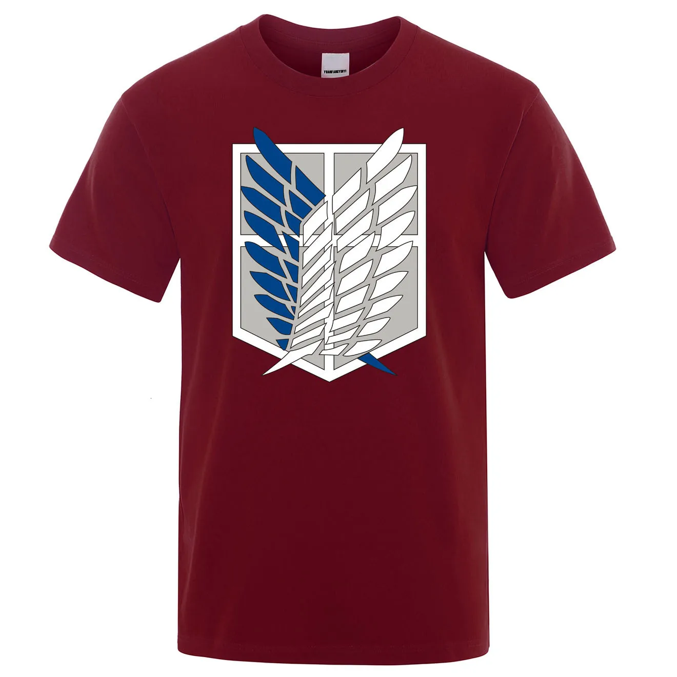 Midnite Star Attack on Titan футболка Крылья Свободы Mikasa футболки мужские s японское аниме мужские с коротким рукавом летние хлопковые футболки