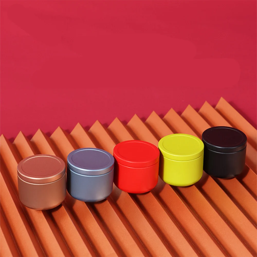 

Mini Tea Can Travel Portable Flower Tea Packaging Sealed Cans Metal Trumpet Creative Black Tea Small Tea Cans Tin Box Hot Sale