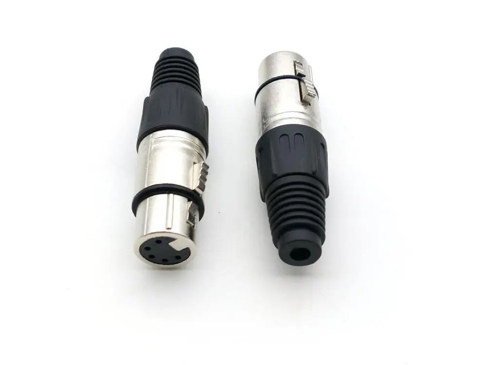 25 шт. XLR 5 контактный паяльный адаптер для микрофонного кабеля|adapter pin|adapter femaleadapter