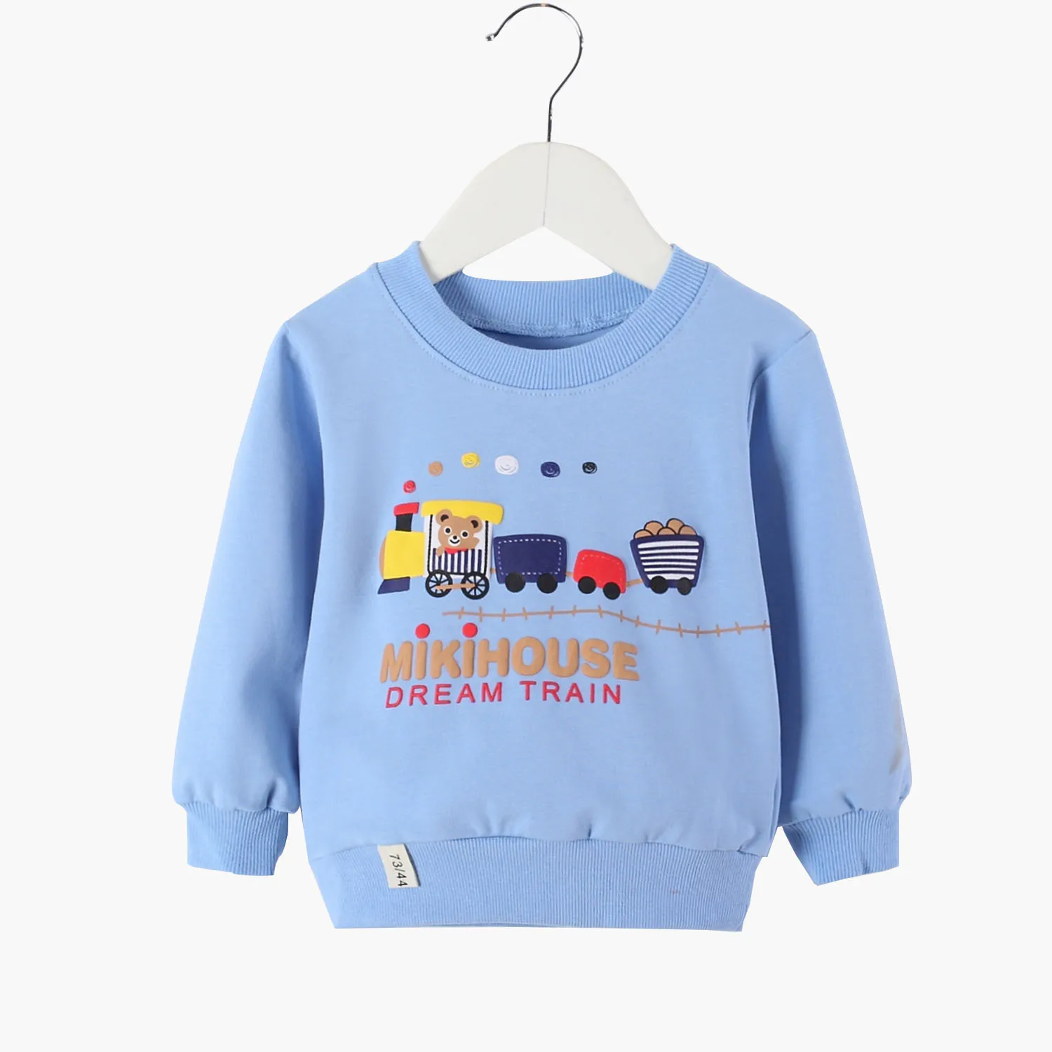 Детский свитер; весенне-осенняя одежда для малышей; топы с длинными рукавами и милым рисунком для маленьких девочек и мальчиков; Повседневная хлопковая одежда; одежда для малышей - Цвет: Бежевый